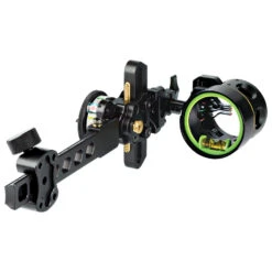 HHA Sports Bow Sight Tetra Max Tournament 4510 .010 4 Pin 1.75″ Scope Short Bar Left Hand SB-TMX-TE-4510LH W/ Free Sight Light