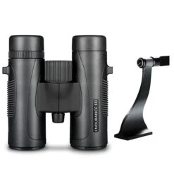 Hawke Optics Binocular Endurance ED 10×42 Black 36206 Combo Pack W/ Tripod Adapter (36206 & 64104)