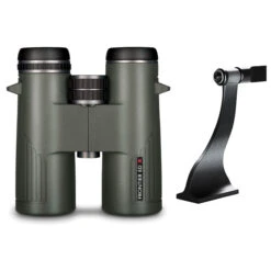 Hawke Optics Binocular Frontier ED X 10×42 Green 38412 Combo Pack W/ Tripod Adaptor (38412 & 64104)