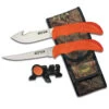 Outdoor Edge Wild Bone 2 Knife Hunting Set – Gut Hook Skinning Knife, Boning/Fillet Knife, Sharpener, Sheath WB-4C -Outdoor Sports Store Outdoor 20162 Outdoor Edge Wild Bone Skinning Boning Sharpener Combo