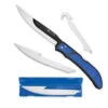 Outdoor Edge RazorFin Folding Fillet Knife With Boning-Fillet Blades, Gutting Blade Blue RFU-50C -Outdoor Sports Store Outdoor 30209 Razorfin Folding Fillet Knife RFU 50C
