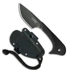 Outdoor Edge Le Duck Fixed Blade Camping, Hunting, Survival Knife With Multi-Carry Sheath System LDK-30C