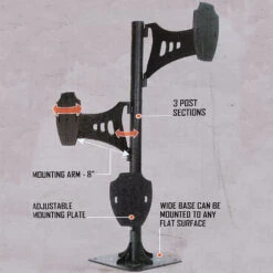 Skull Hooker Short Trophy Tree Black SKH-STTSM-BLK